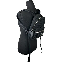Marc Jacobs Small Black Quilted Backpack Bookbag