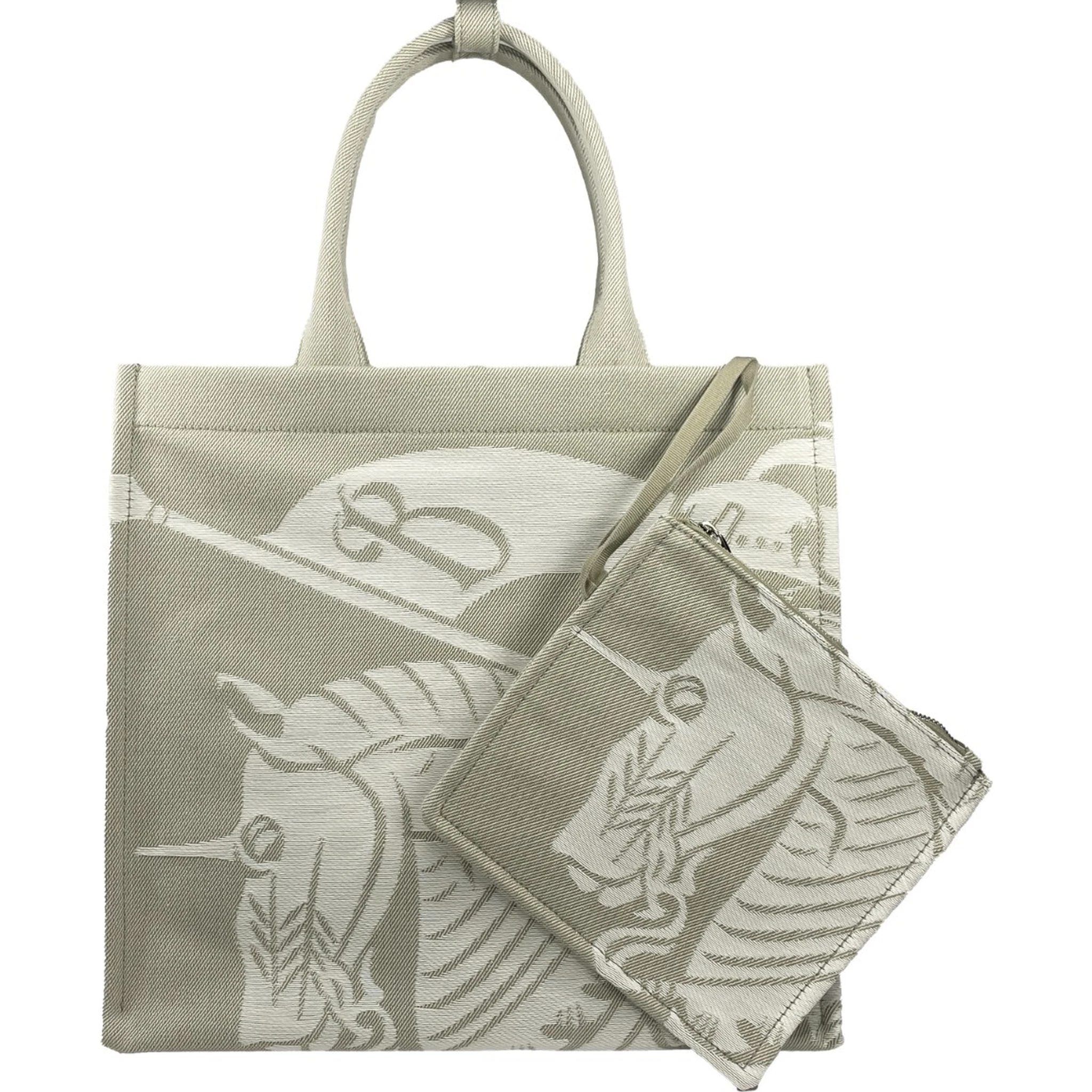 Burberry EKD Canvas Tote Bag With Coin Pouch