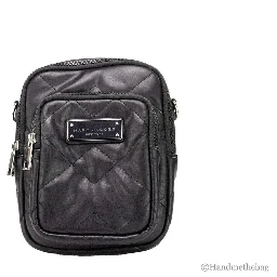 Marc Jacobs Pillow Small Black Quilted Smooth Leather Crossbody Handbag Purse