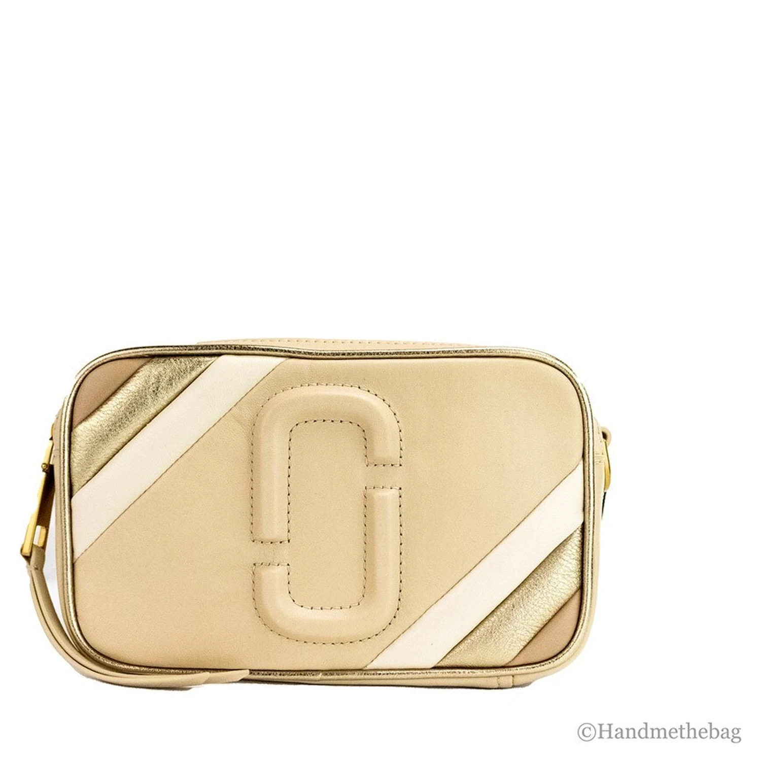 Marc Jacobs The Moto Shot 21 Curds Leather Camera Crossbody Purse Bag