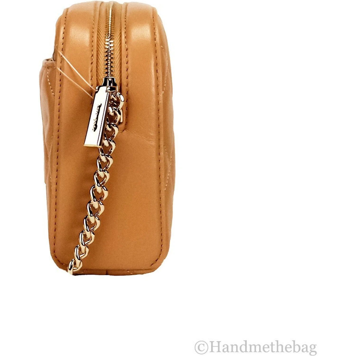 Kate Spade Carey Mini Tiramisu Quilted Smooth Leather Camera Crossbody Bag