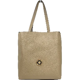 Versace Medusa Large Leather Tote Bag With Pouch