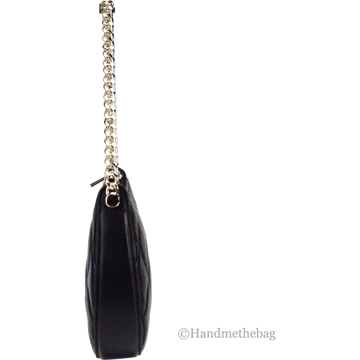 Kate Spade Carey Small Black Quilted Leather Zip Top Crossbody Bag