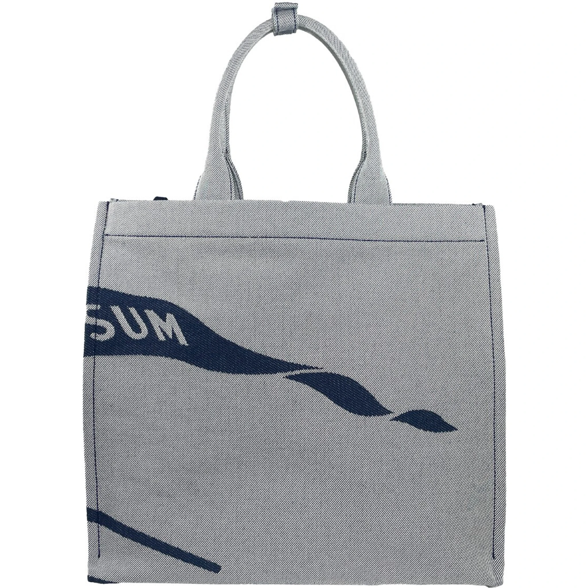 Burberry Navy EKD Canvas Tote Bag With Coin Pouch