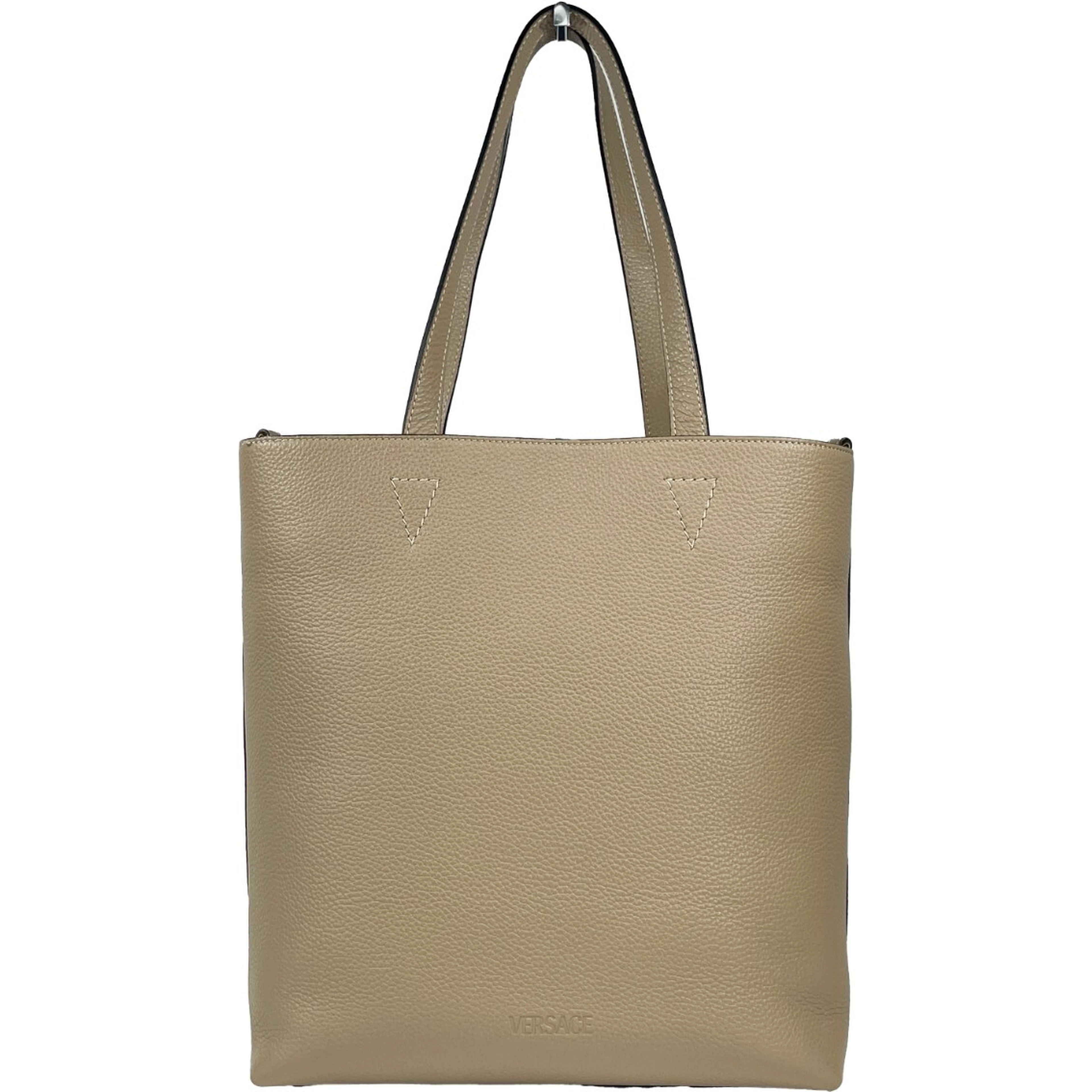 Versace Medusa Large Leather Tote Bag With Pouch