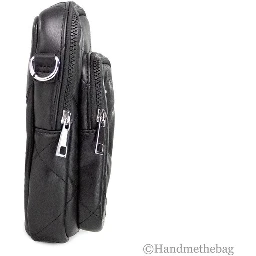 Marc Jacobs Pillow Small Black Quilted Smooth Leather Crossbody Handbag Purse
