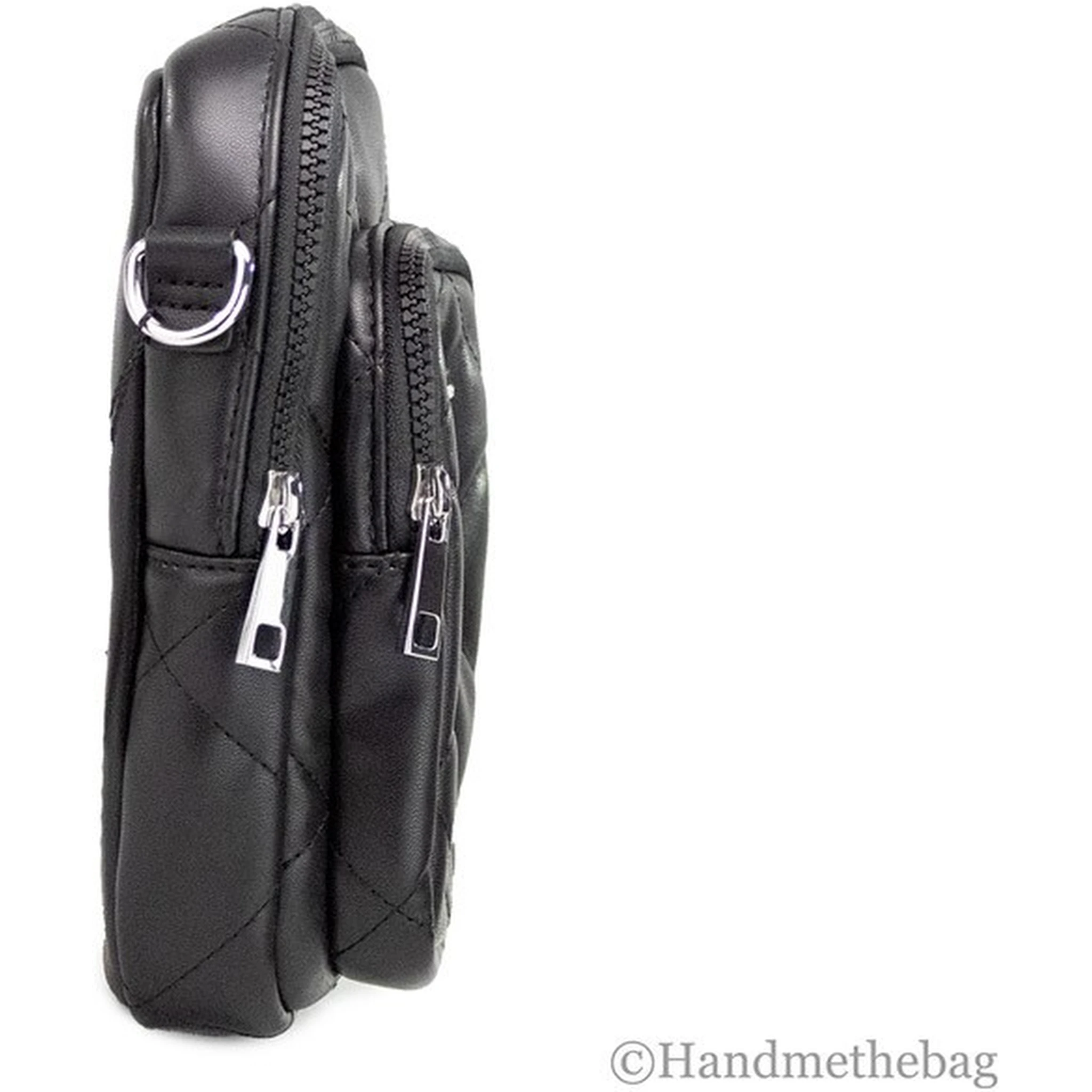 Marc Jacobs Pillow Small Black Quilted Smooth Leather Crossbody Handbag Purse