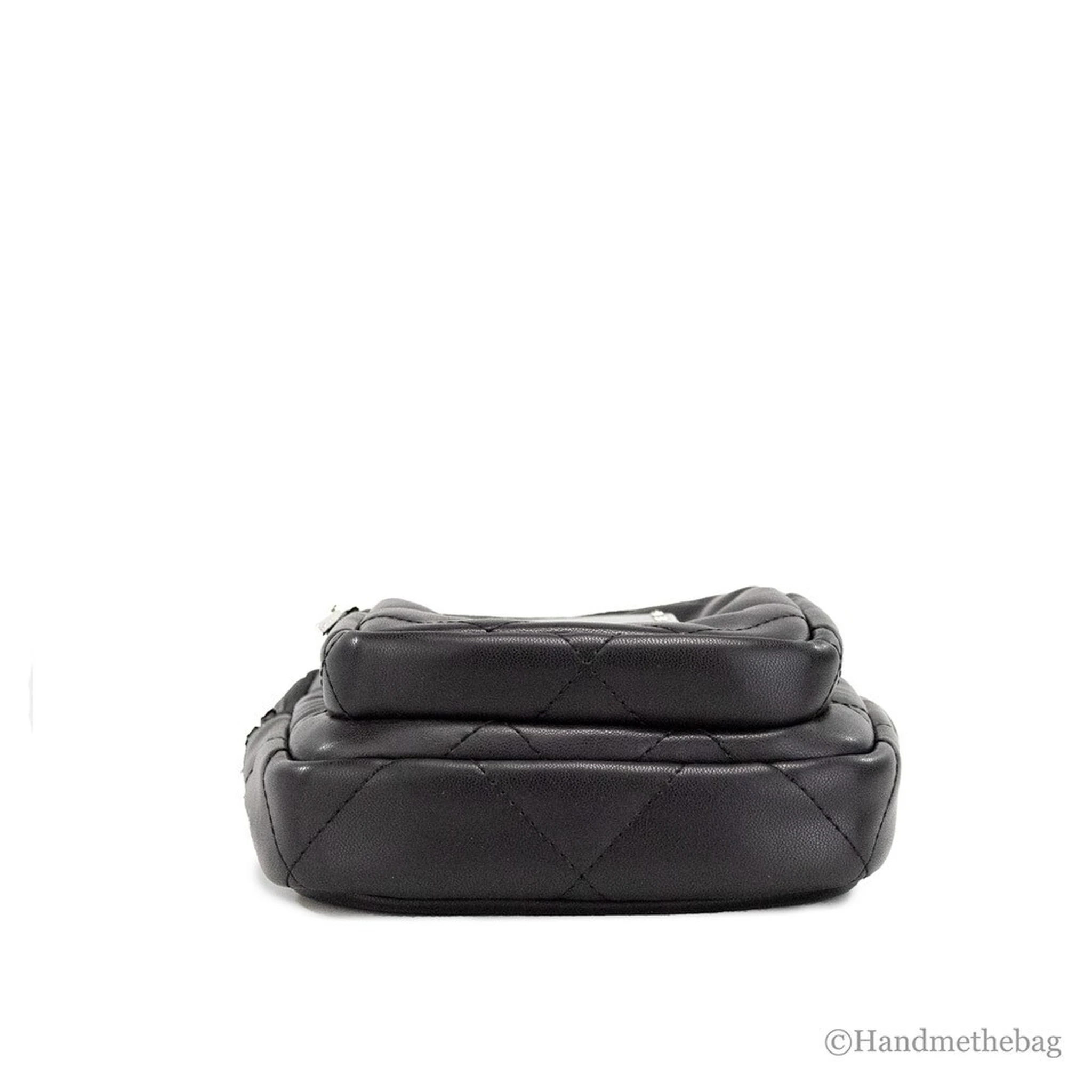 Marc Jacobs Pillow Small Black Quilted Smooth Leather Crossbody Handbag Purse