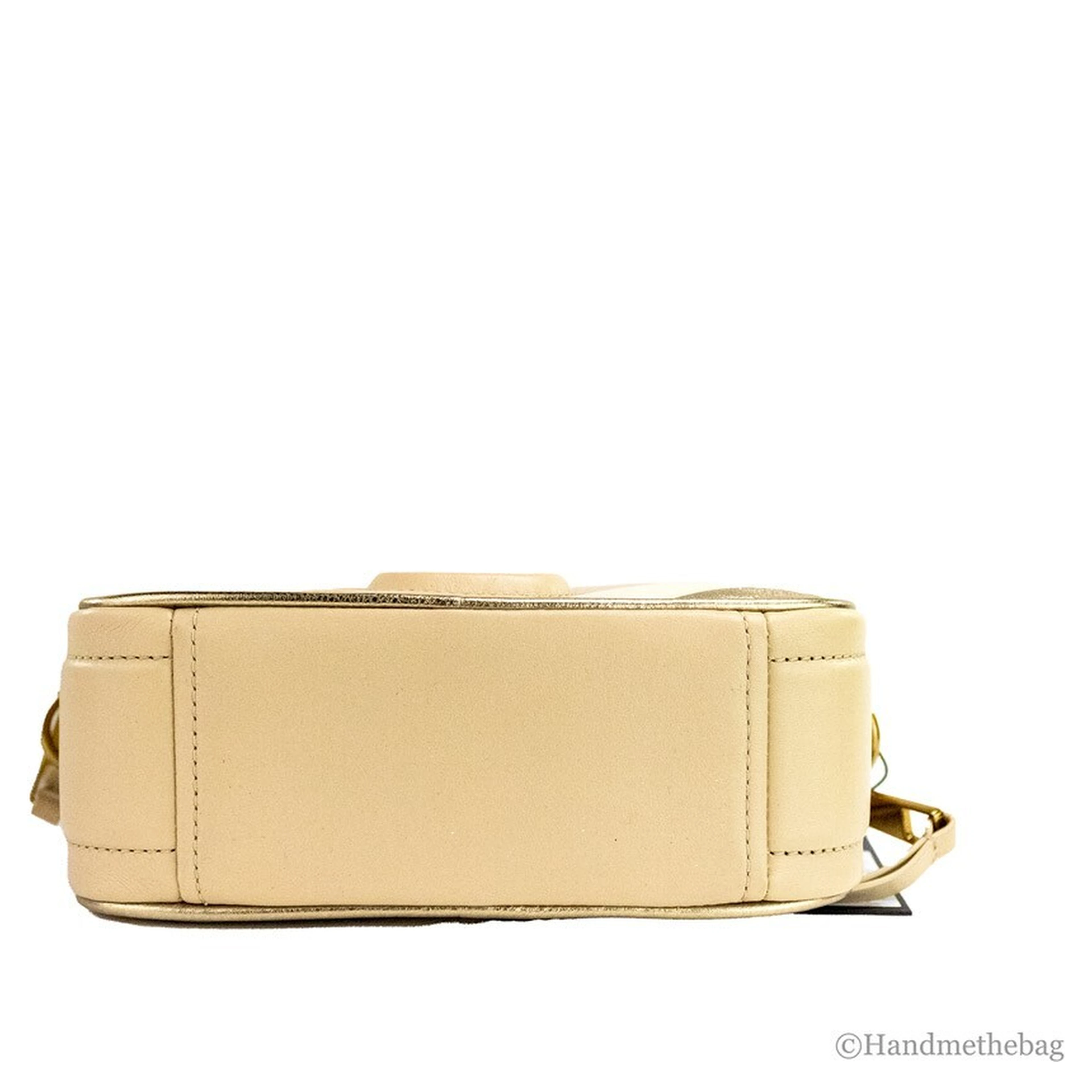 Marc Jacobs The Moto Shot 21 Curds Leather Camera Crossbody Purse Bag