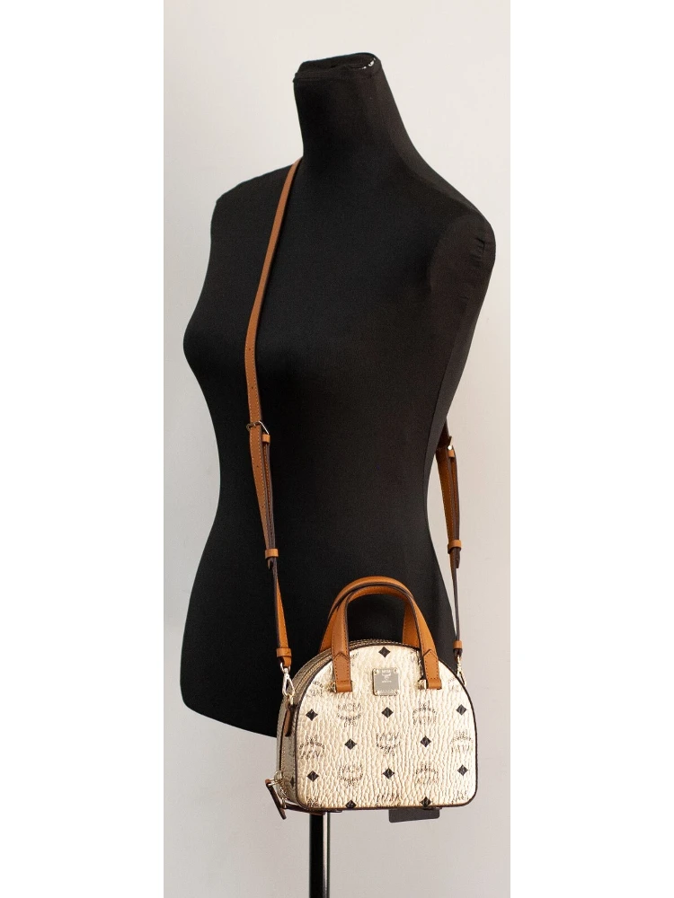MCM Half Moon Mini Round Top Tote Crossbody Bag alternative