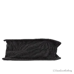 Marc Jacobs Medium Black Canvas Fabric Shoulder Convertible Tote Purse Bag