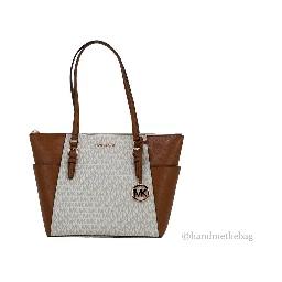 Michael Kors Michael Kors Women Leather Shoulder Tote Bag Purse Handbag+Double Zipper Wallet
