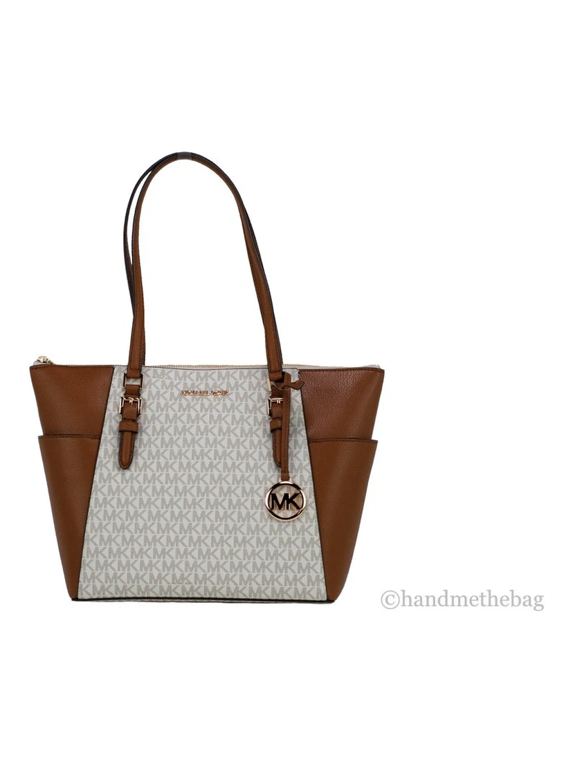 Michael Kors Michael Kors Women Leather Shoulder Tote Bag Purse Handbag+Double Zipper Wallet