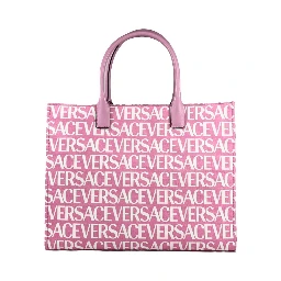 Versace Medusa Large Canvas Large Tote Bag Baby Pink