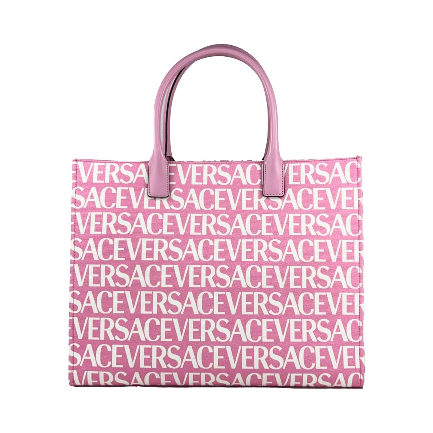 Versace Medusa Large Canvas Large Tote Bag Baby Pink