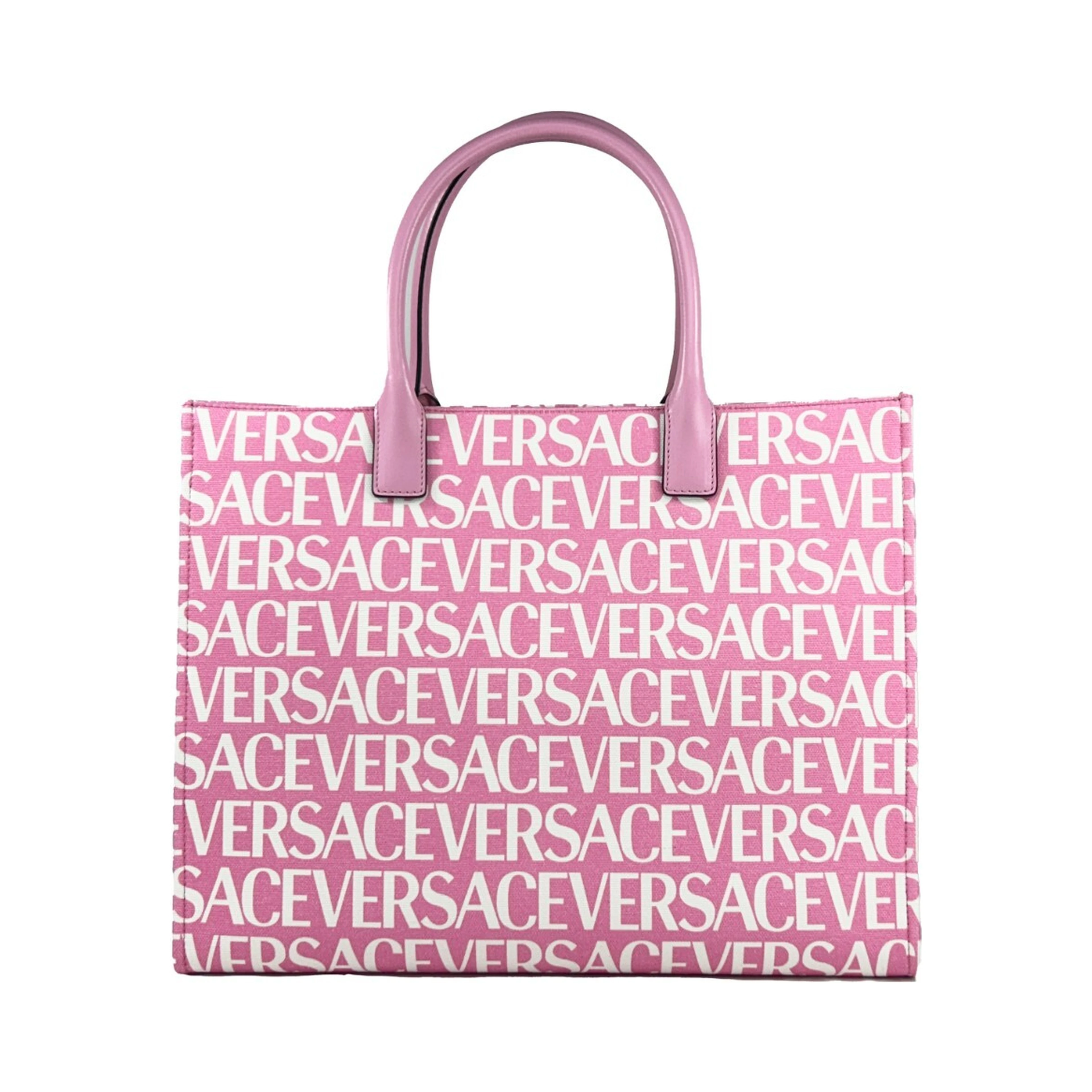 Versace Medusa Large Canvas Large Tote Bag Baby Pink