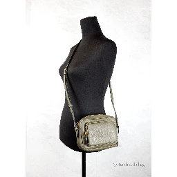 Burberry Small Branded Dark Fern Green Grainy Leather Camera Crossbody Bag
