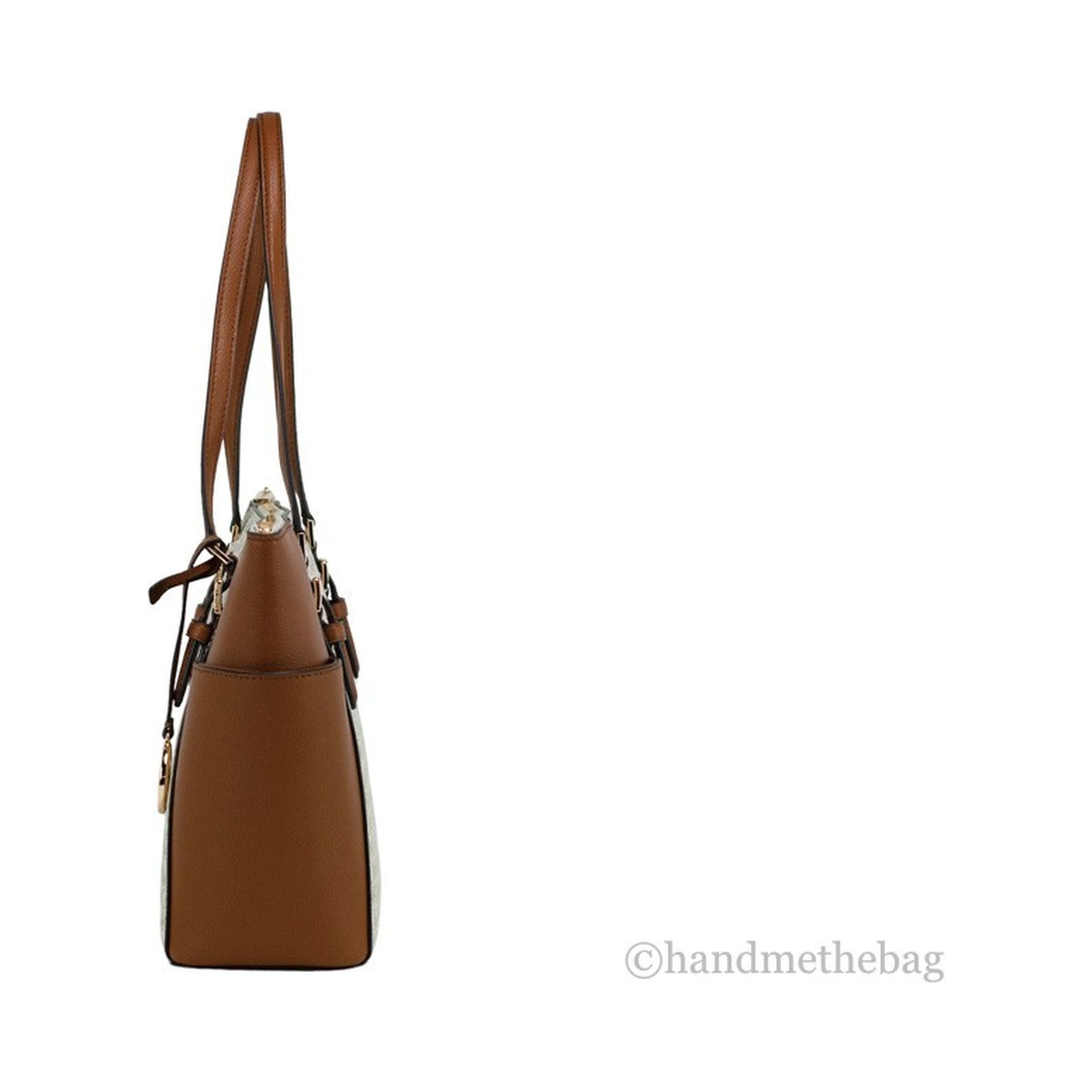 Michael Kors Michael Kors Women Leather Shoulder Tote Bag Purse Handbag+Double Zipper Wallet