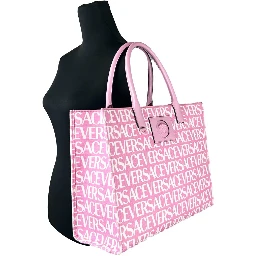 Versace Medusa Large Canvas Large Tote Bag Baby Pink