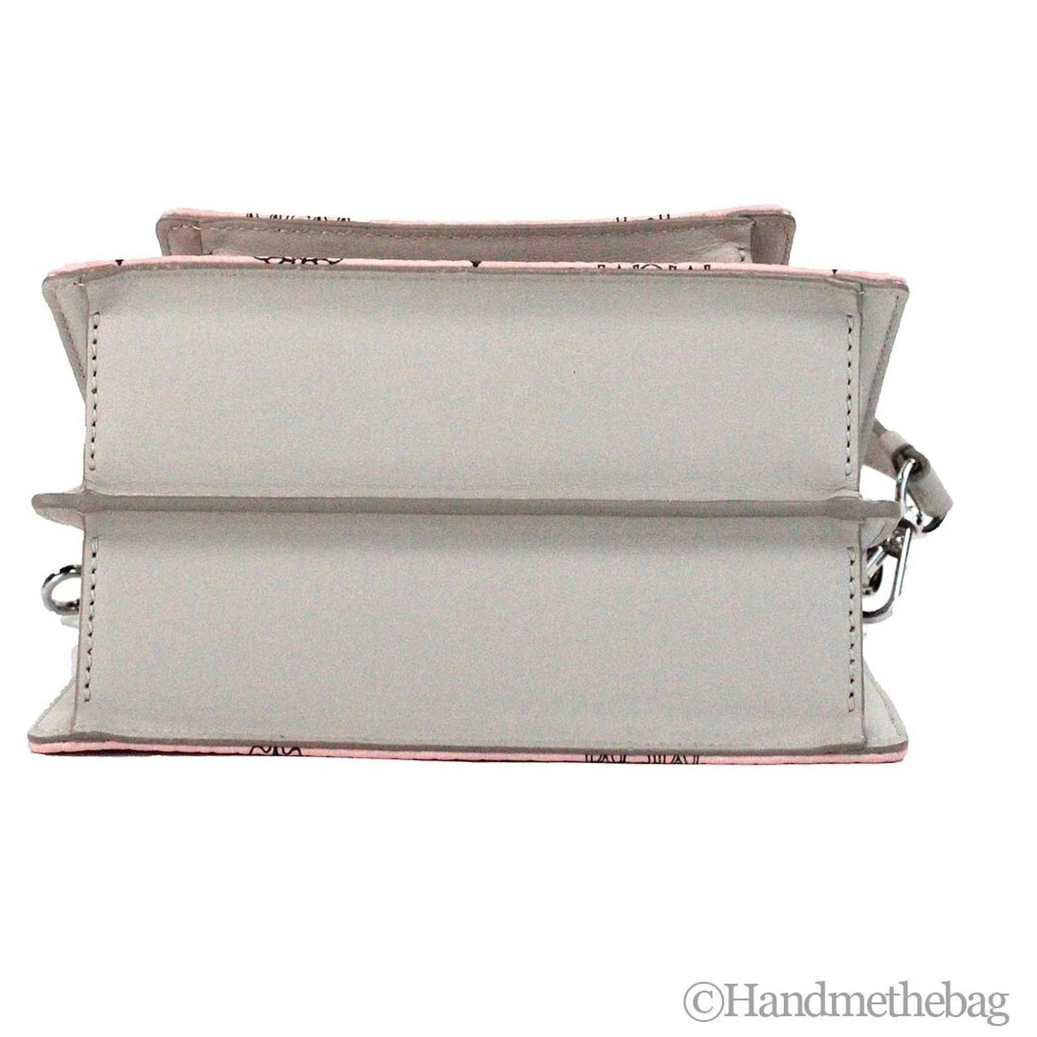 MCM Signature Patricia Leather Mini Flap Lock Crossbody Bag