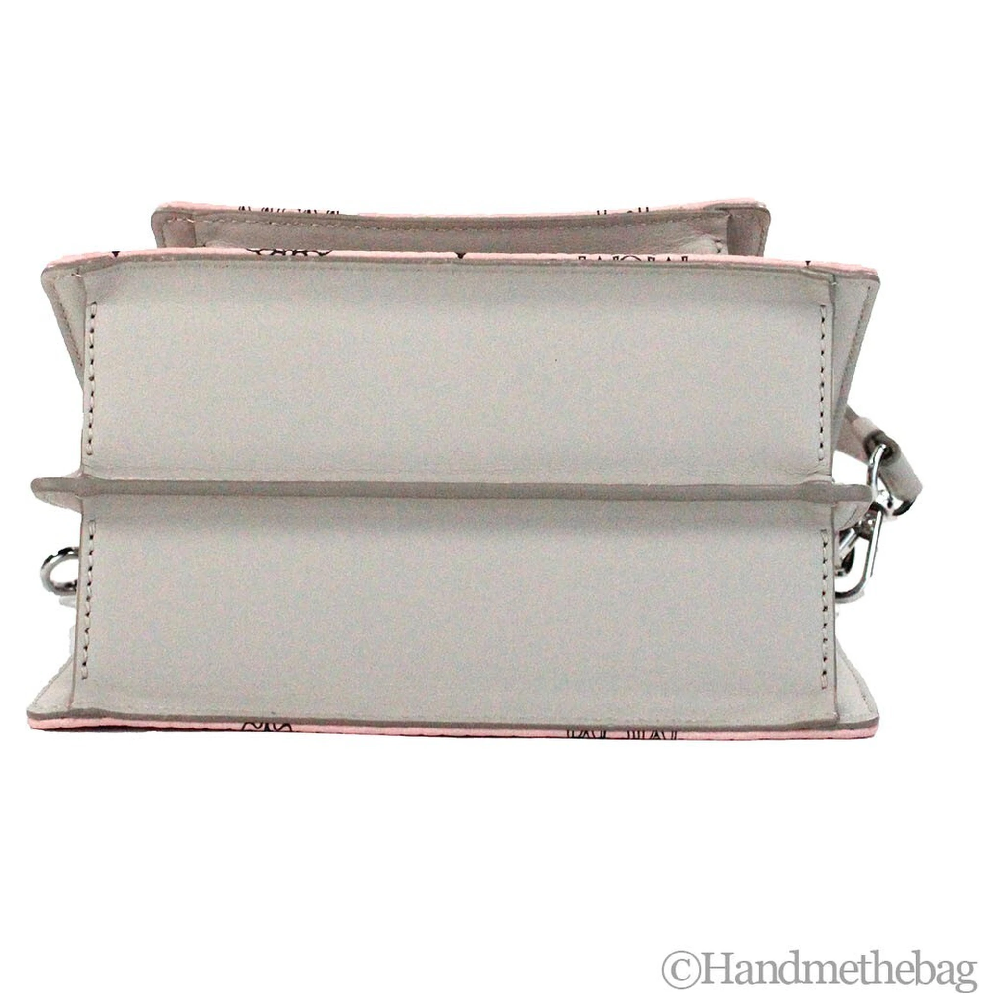 MCM Signature Patricia Leather Mini Flap Lock Crossbody Bag