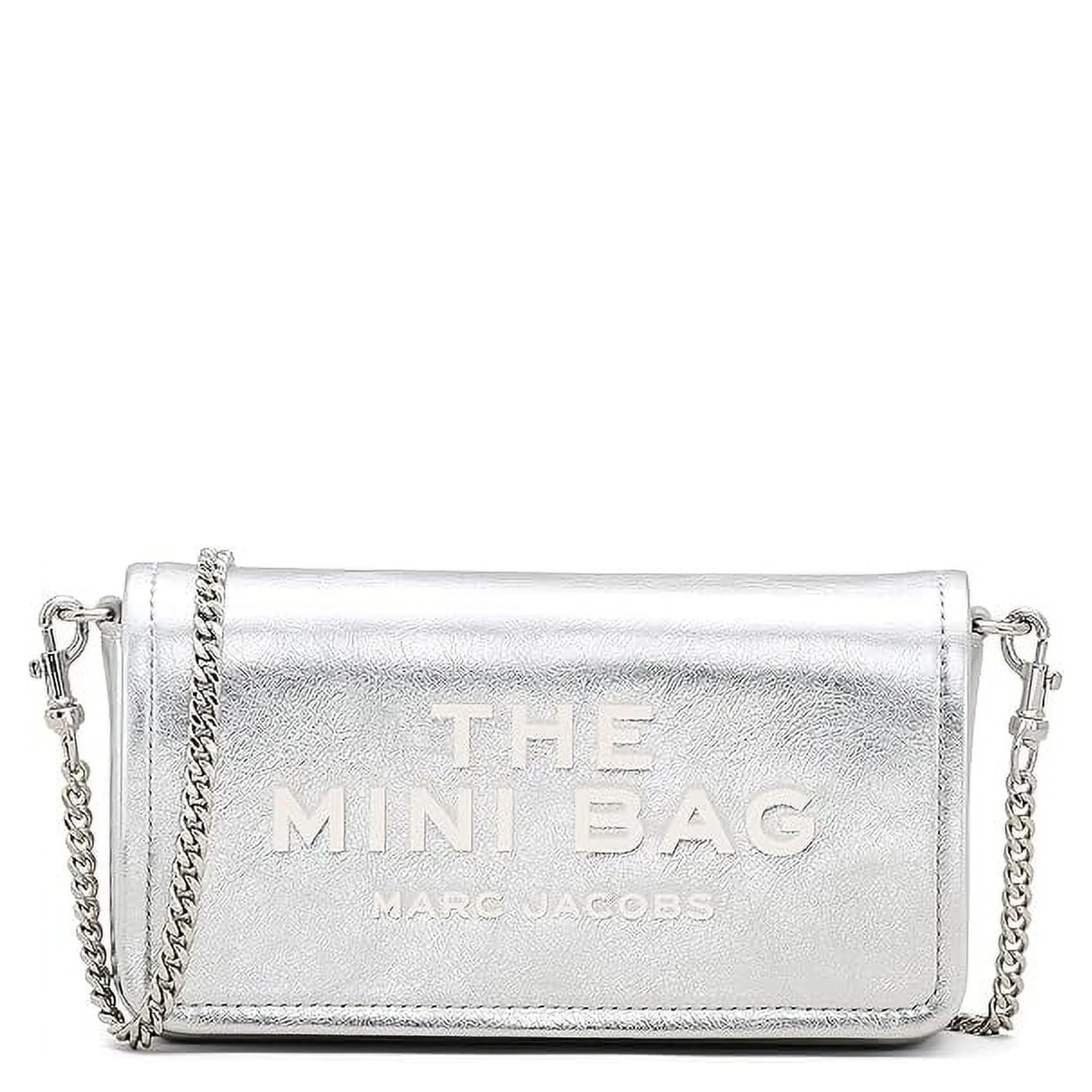 Marc Jacobs The Metallic Leather Chain Mini Bag - Silver