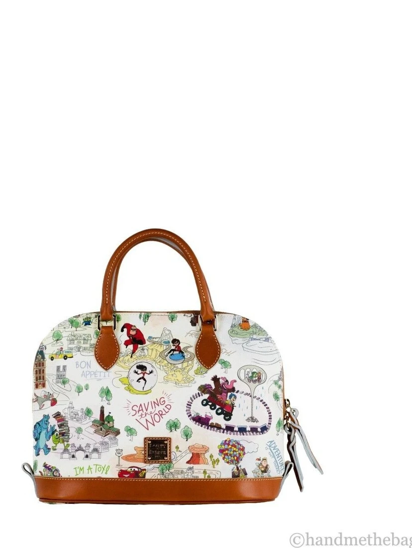 Dooney & Bourke Disney Pixar Maps Satchel Crossbody Bag Purse