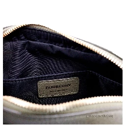 Burberry Small Branded Dark Fern Green Grainy Leather Camera Crossbody Bag