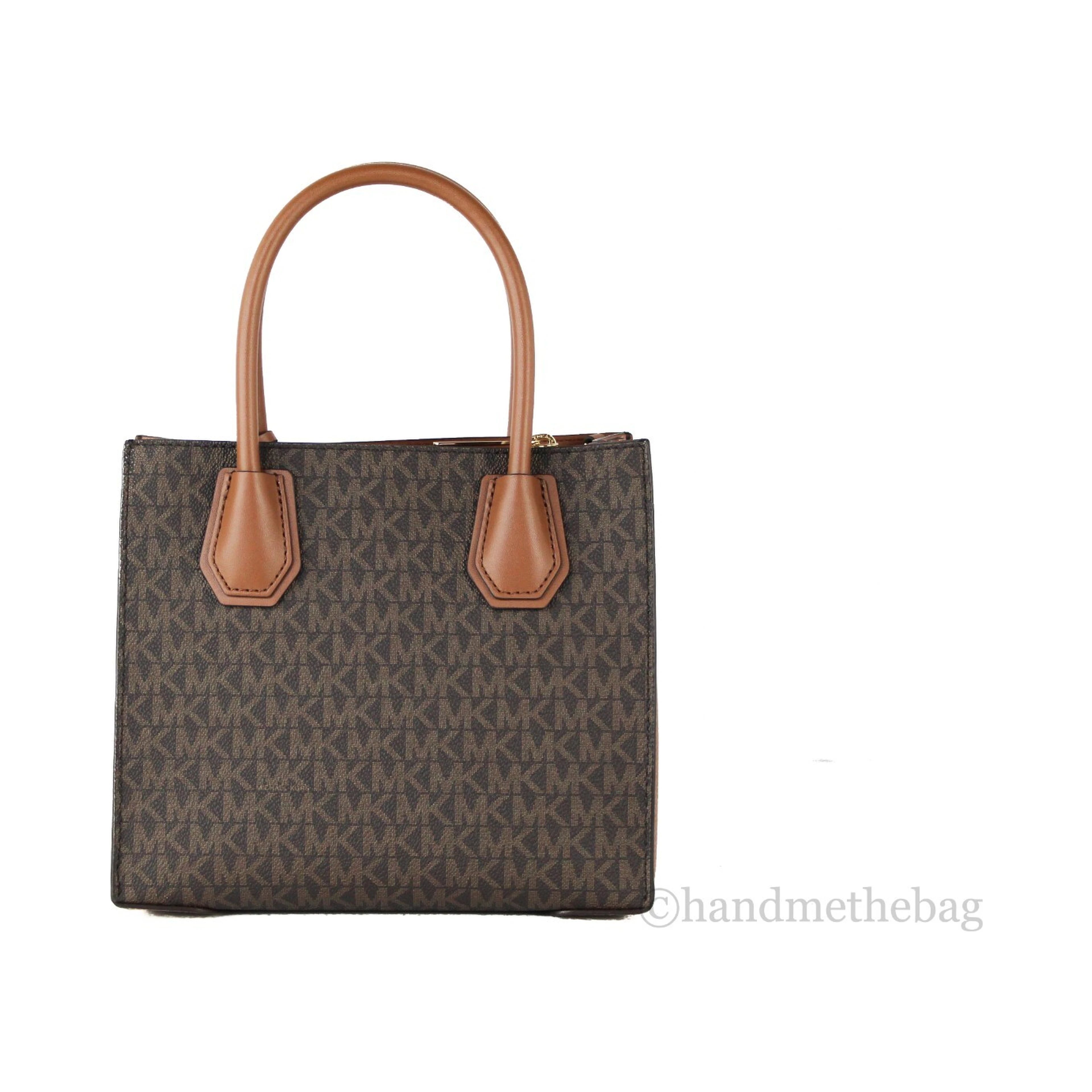 MICHAEL KORS Mercer 35S1GM9M2B Medium Logo And Leather Accordion Crossbody Bag In Brown