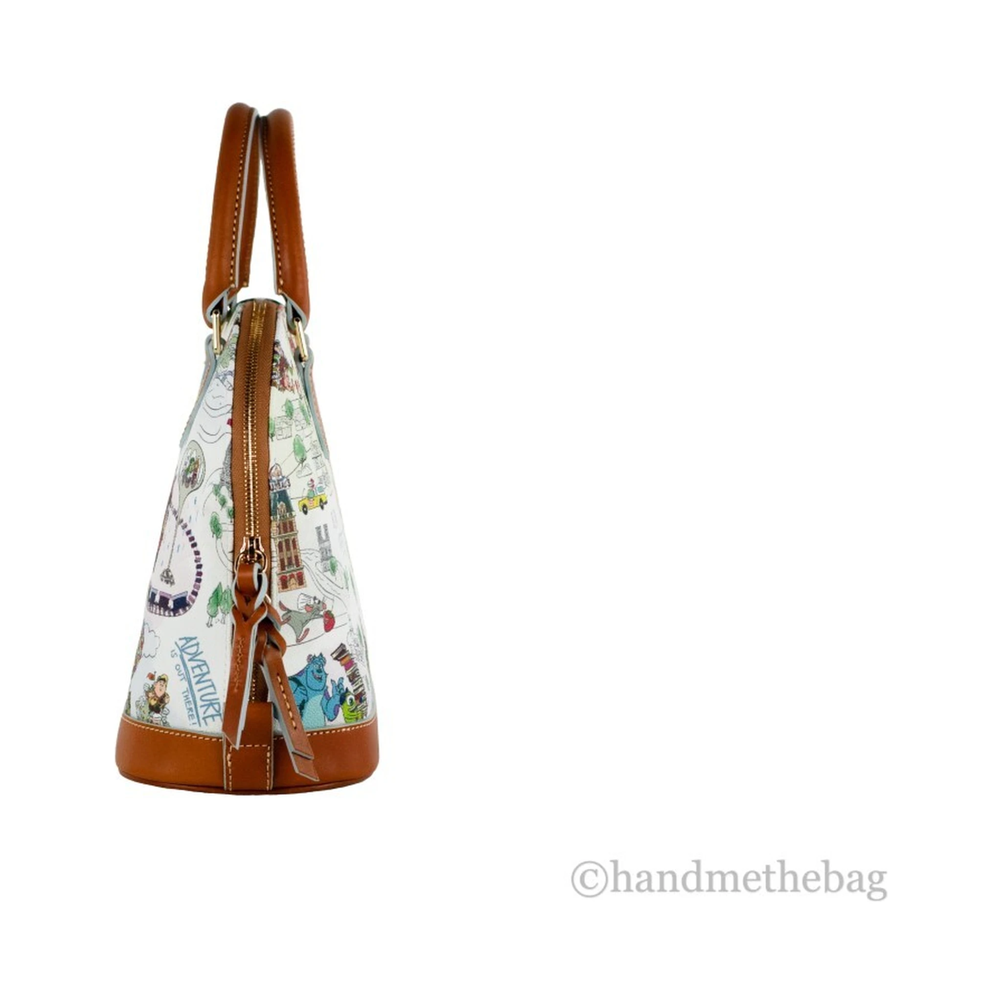 Dooney & Bourke Disney Pixar Maps Satchel Crossbody Bag Purse