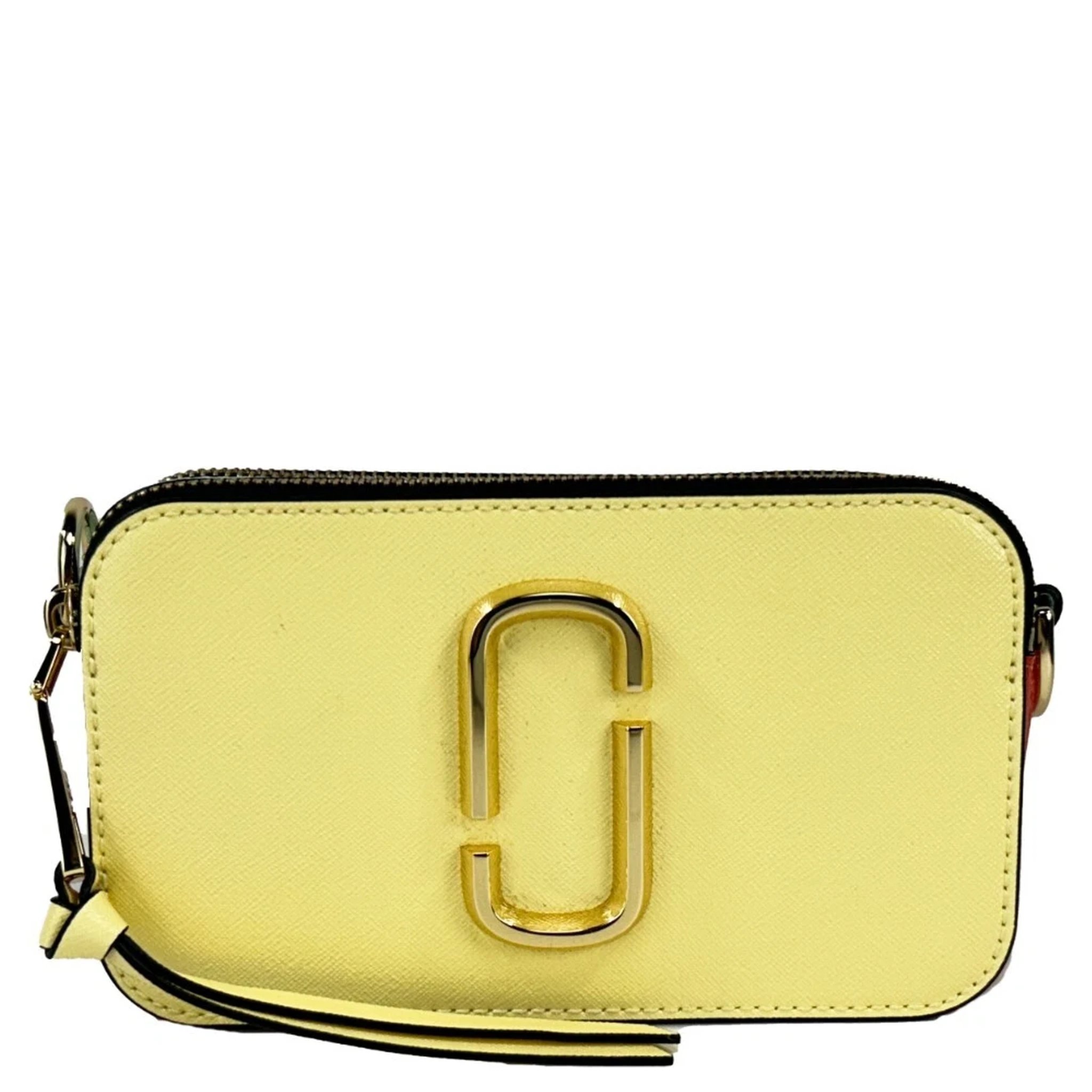 Marc Jacobs The Snapshot Crossbody Bag (Pastel Yellow Multi)