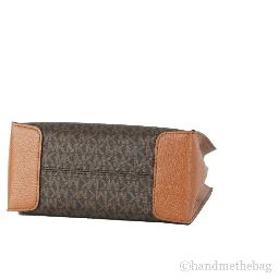 MICHAEL KORS Mercer 35S1GM9M2B Medium Logo And Leather Accordion Crossbody Bag In Brown
