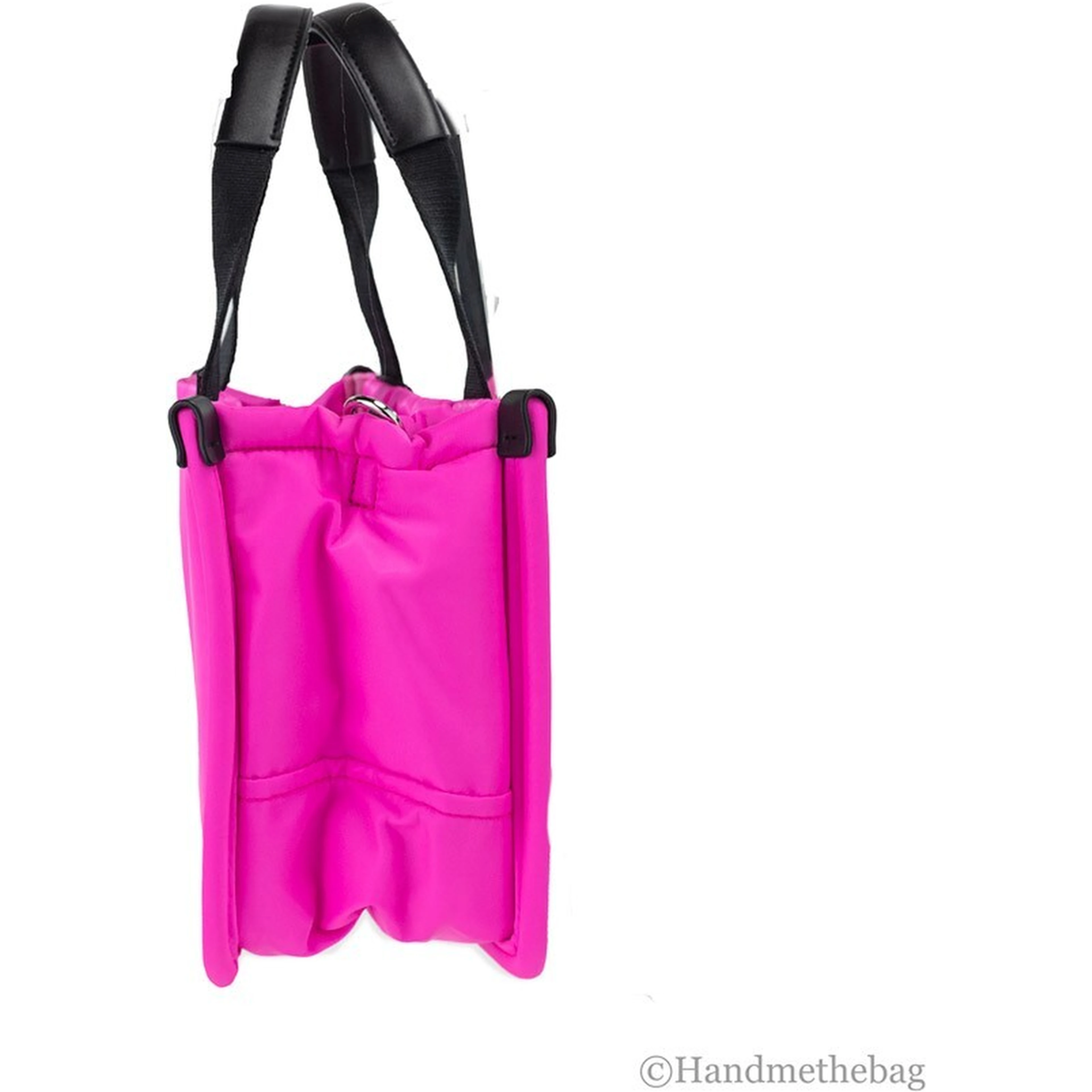 Marc Jacobs Small Neon Fuchsia Nylon Fabric Tote Convertible Bag Purse