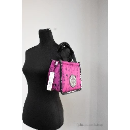 Marc Jacobs X Peanuts Mini Fuchsia Fedora Puffy Nylon Tote Convertible Handbag