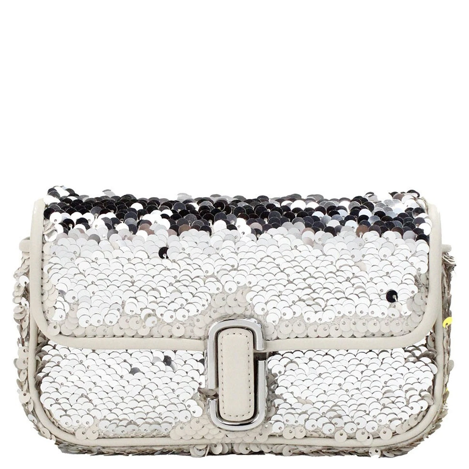 Marc Jacobs The Mini J Marc Shoulder Bag Cream Sequined Crossbody Bag