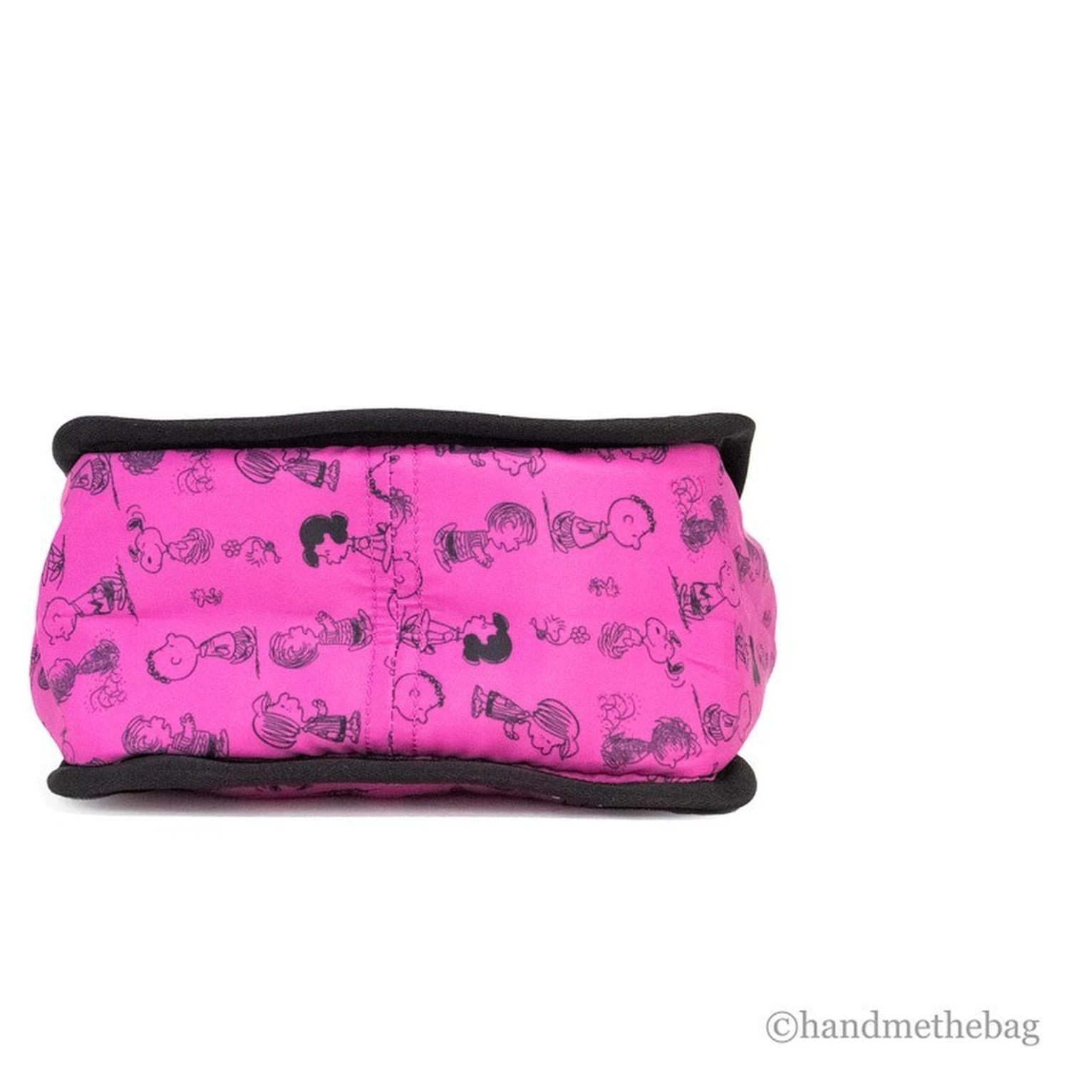 Marc Jacobs X Peanuts Mini Fuchsia Fedora Puffy Nylon Tote Convertible Handbag