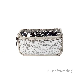 Marc Jacobs The Mini J Marc Shoulder Bag Cream Sequined Crossbody Bag