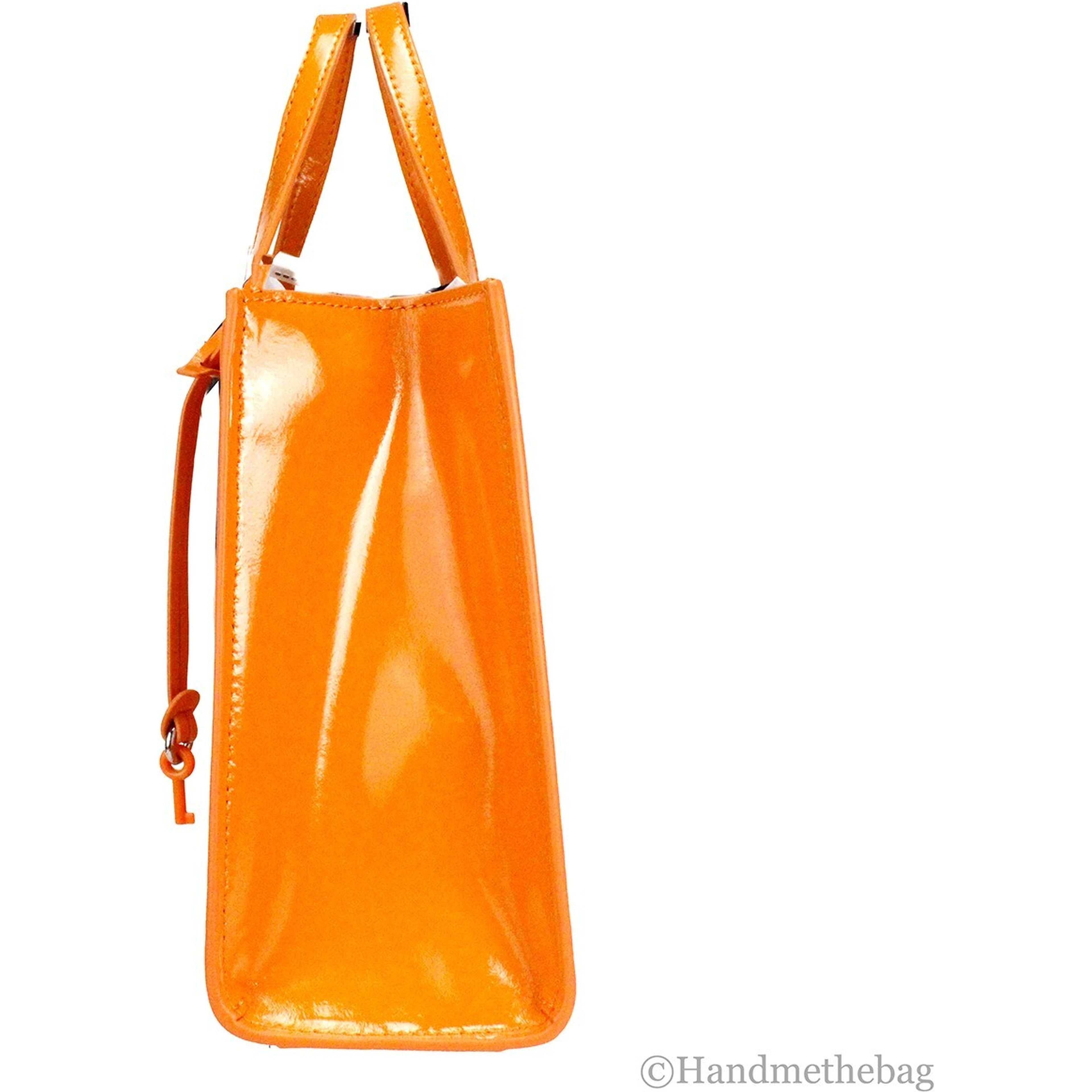 Marc Jacobs Mini Grind Scorched Patent Leather Crossbody Tote Bag Purse