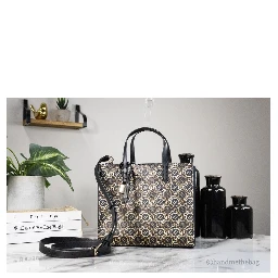 Marc Jacobs Mini Grind Signet Printed Leather Crossbody Tote Handbag Purse