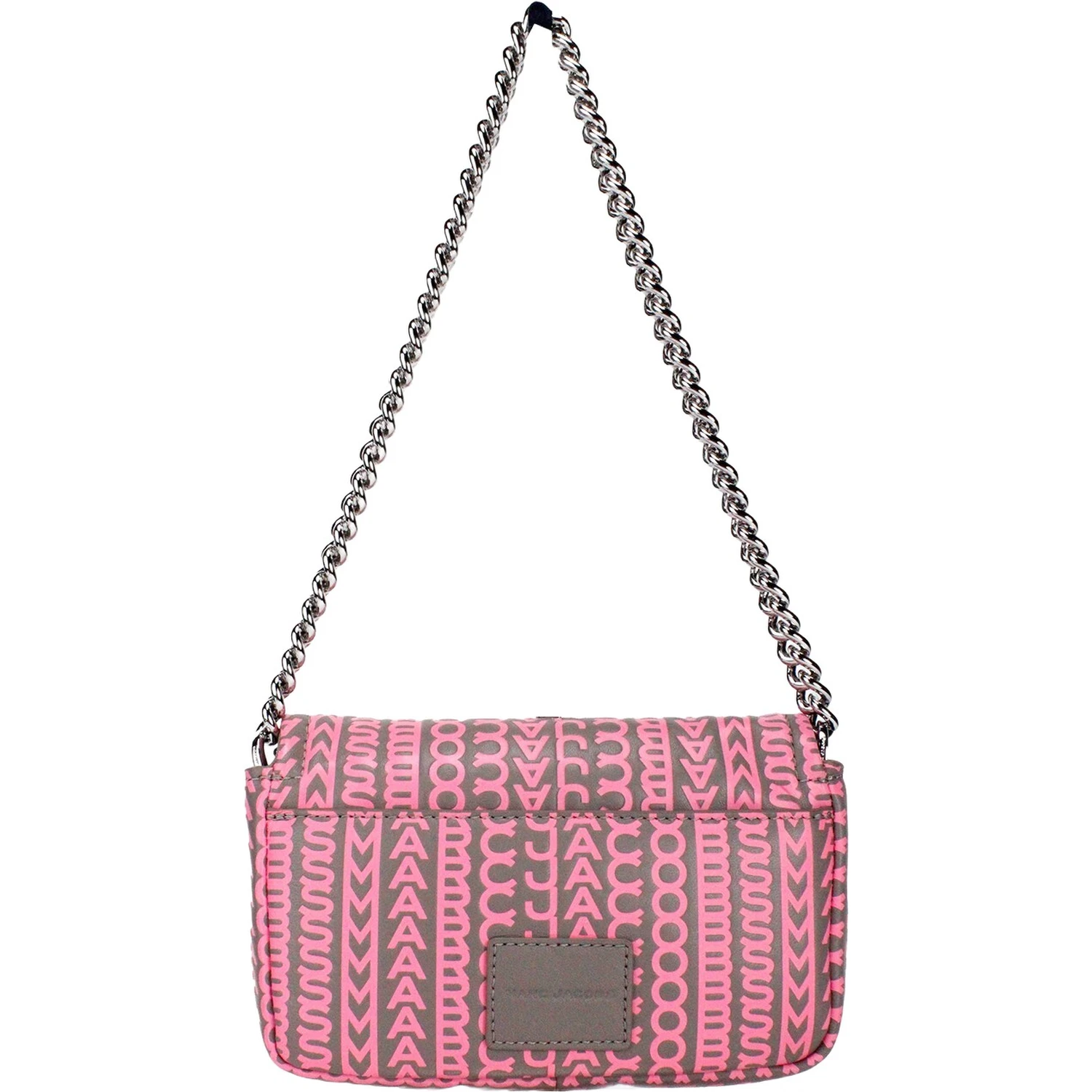 Marc Jacobs Neon Pink The Monogram Leather J Marc Mini Shoulder Bag Crossbody