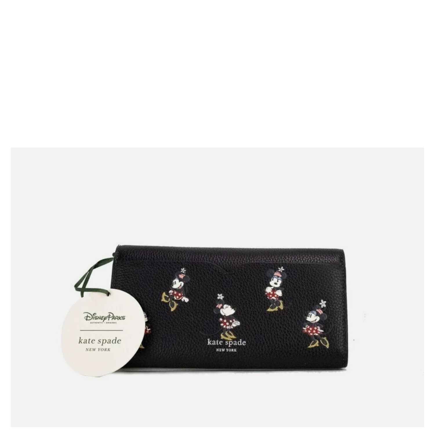 Kate Spade X Disney Black Leather Minnie Mouse Wallet Crossbody Bag