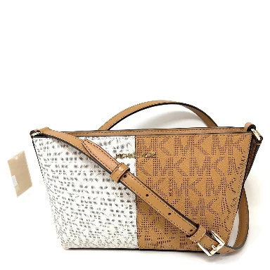Michael Kors Jet Set - Small Two-Tone Logo Crossbody Bag