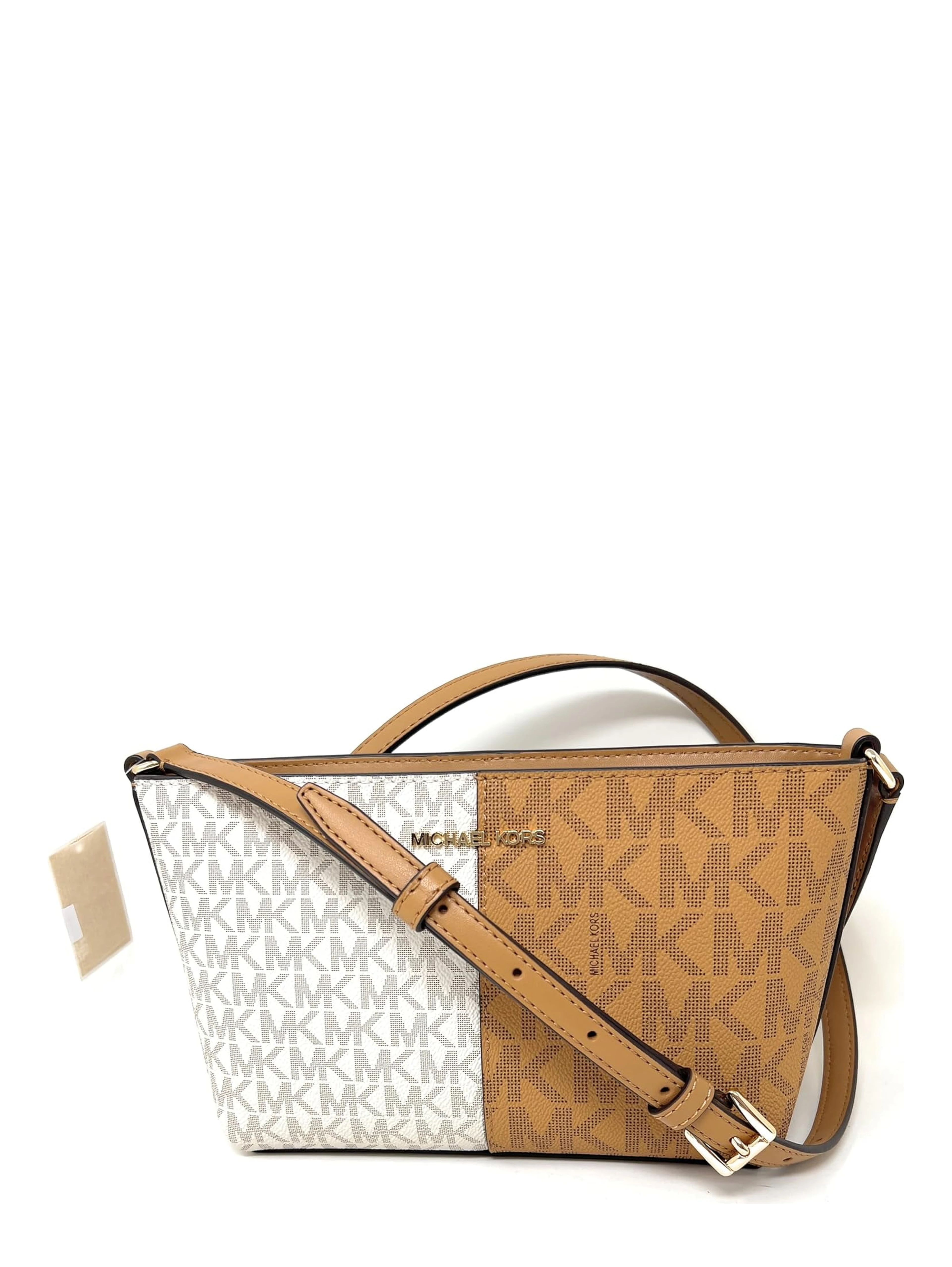 Michael Kors Jet Set - Small Two-Tone Logo Crossbody Bag