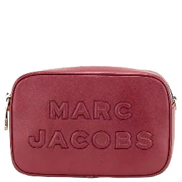 Marc Jacobs Flash Pomegranate Smooth Leather Embossed Camera Crossbody Bag Purse
