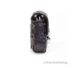 Marc Jacobs The Mini J Marc Shoulder Bag Black Sequined Crossbody Bag