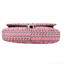 Marc Jacobs Neon Pink The Monogram Leather J Marc Mini Shoulder Bag Crossbody