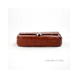 Marc Jacobs The Mini Shoulder Bag Spice Brown Embossed Leather Crossbody Bag