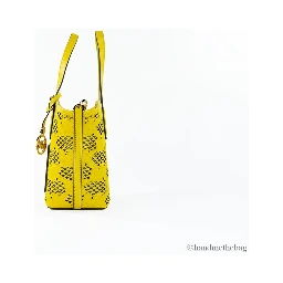 Michael Kors Kimber Small Daffodil Leather 2-In-1 Zip Tote Messenger Bag Purse