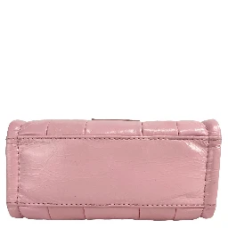 Marc Jacobs The Shiny Crinkle Micro Tote Bubblegum Leather Crossbody