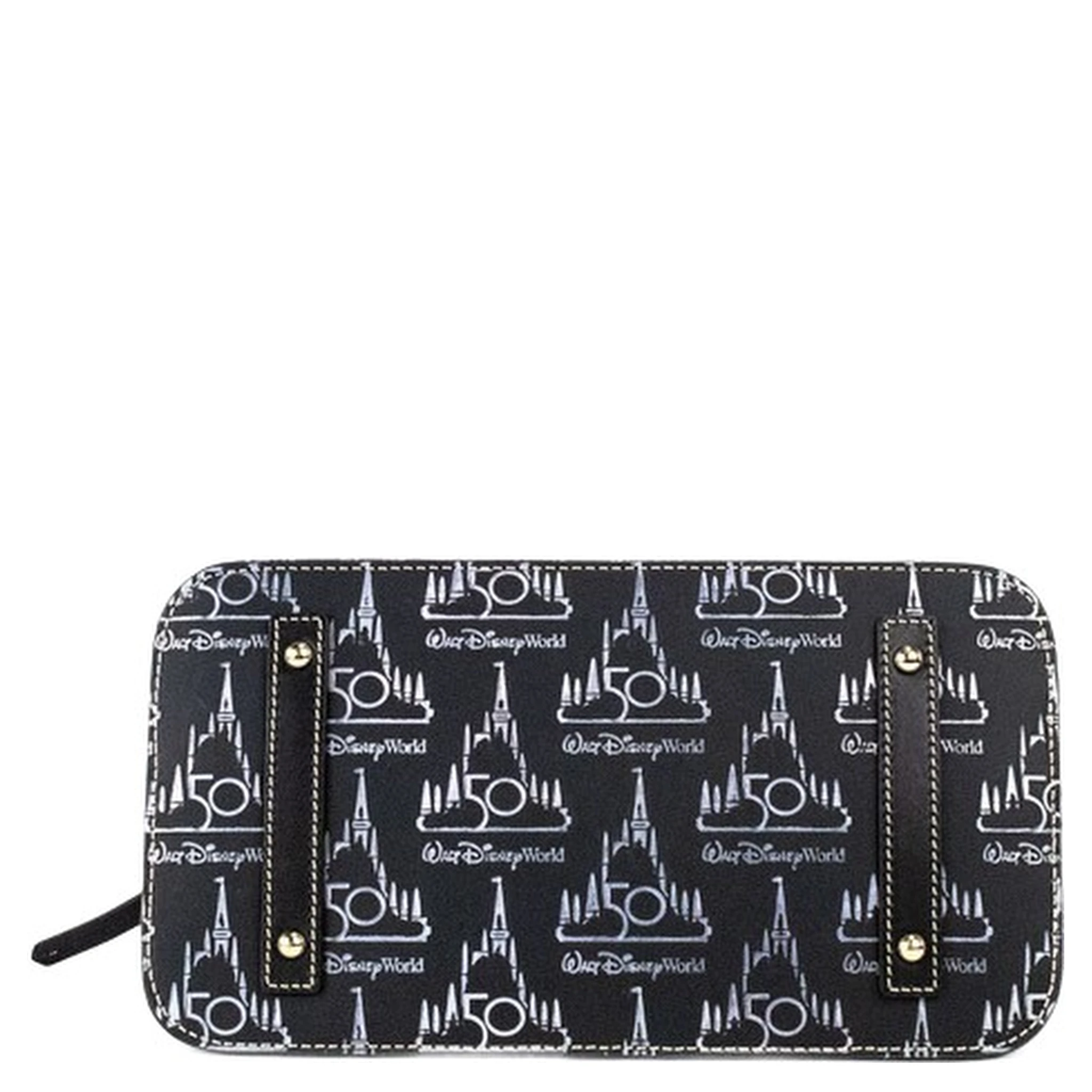 Dooney & Bourke Black Walt Disney World 50th Anniversary Leather Satchel Handbag